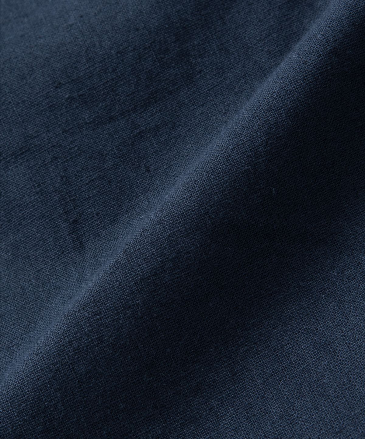 넌블랭크(NONBLANK) 와이드 핏 린넨 하프 팬츠_BLUE NAVY