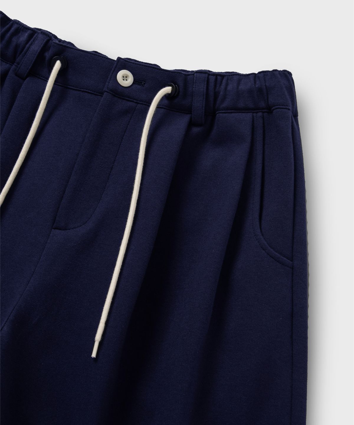 넌블랭크(NONBLANK) 플리츠 하프 셋업 세트_NAVY