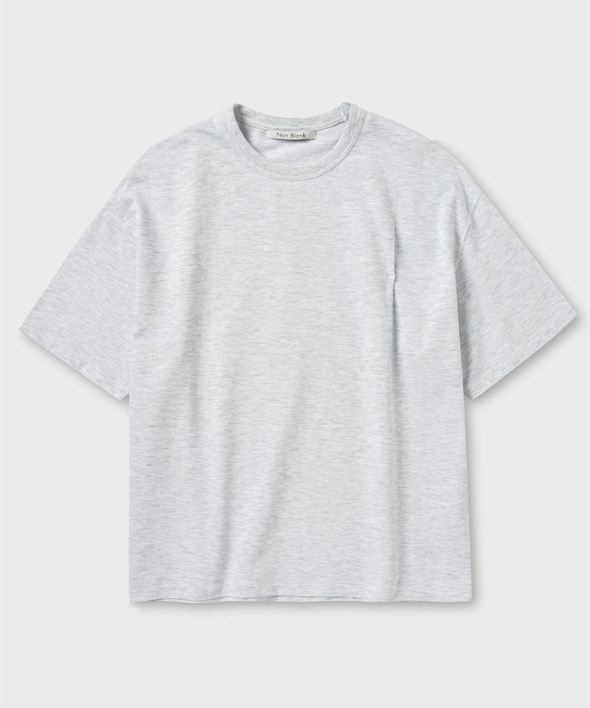 넌블랭크(NONBLANK) 플리츠 하프 셋업 세트_WHITE GREY