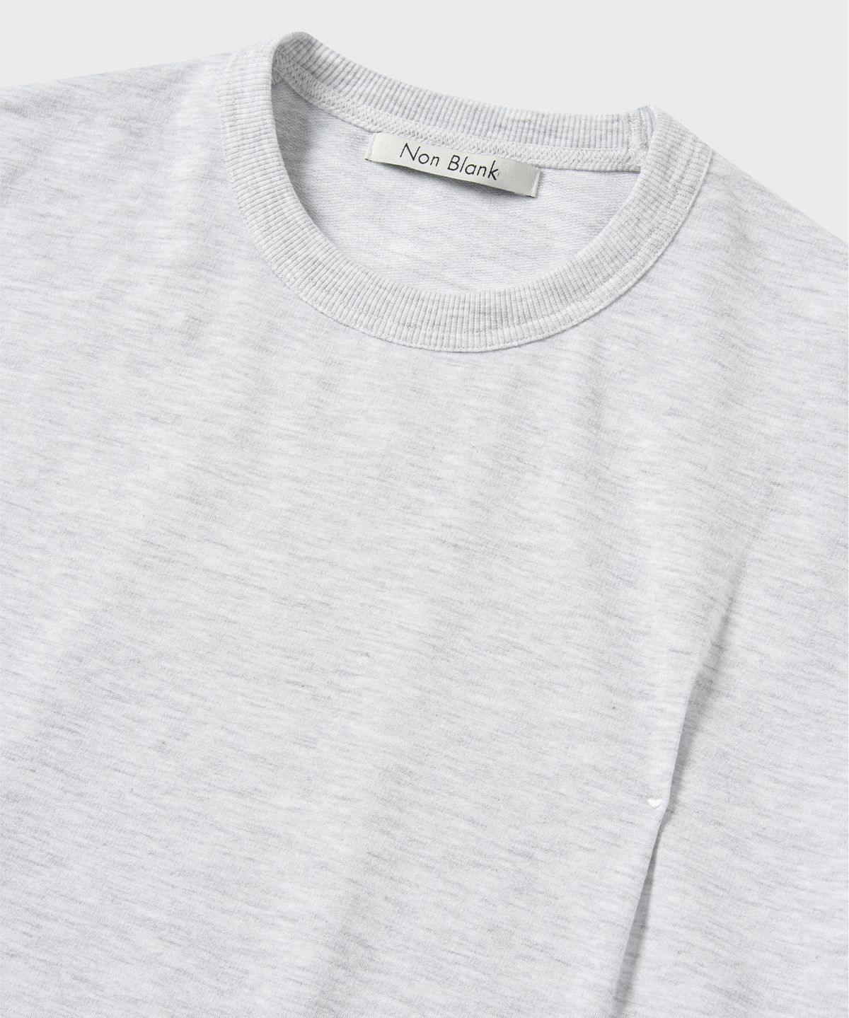 넌블랭크(NONBLANK) 플리츠 하프 셋업 세트_WHITE GREY