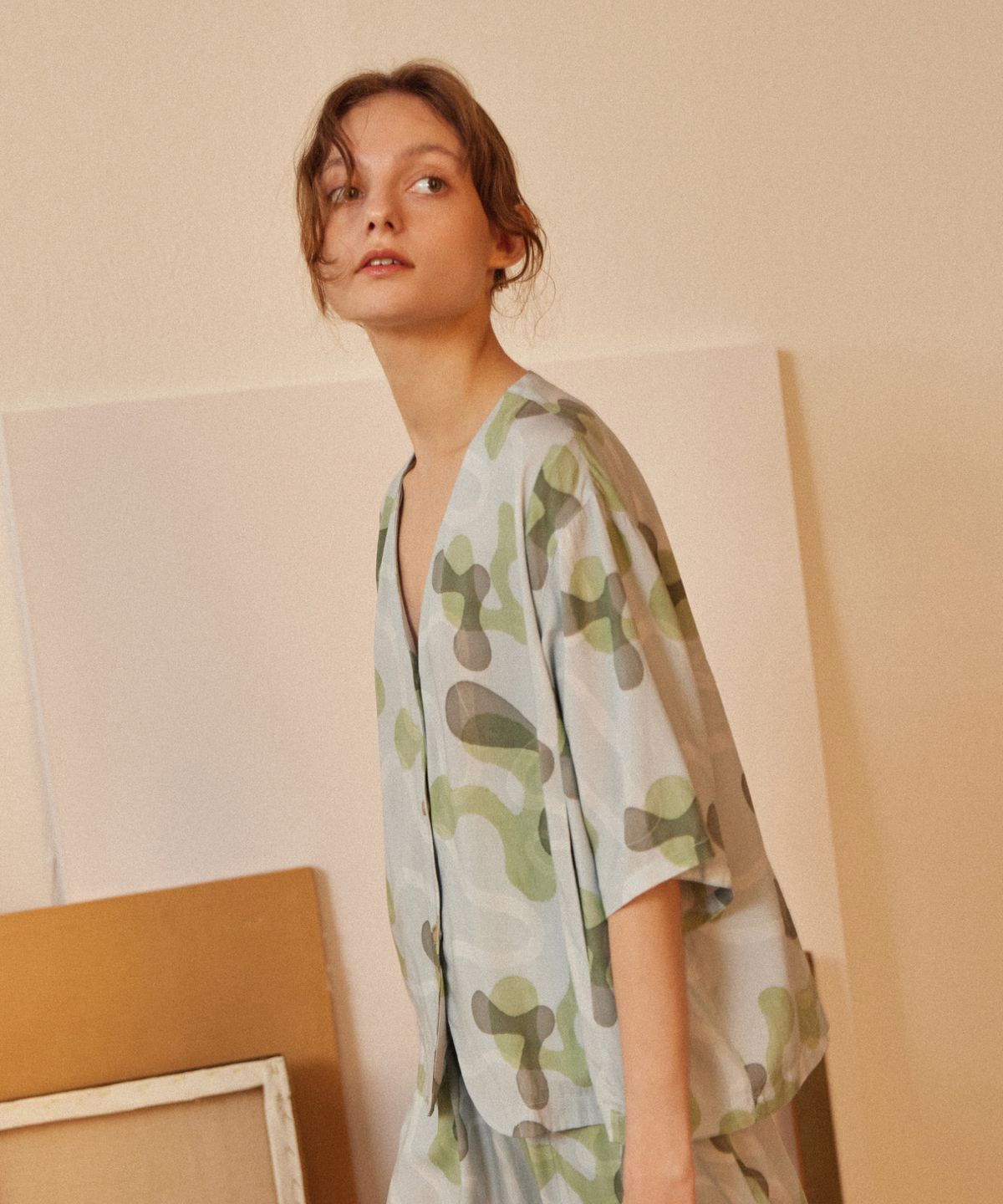아템포(ATEMPO) COZY ROUND PAJAMA SET_arc blue