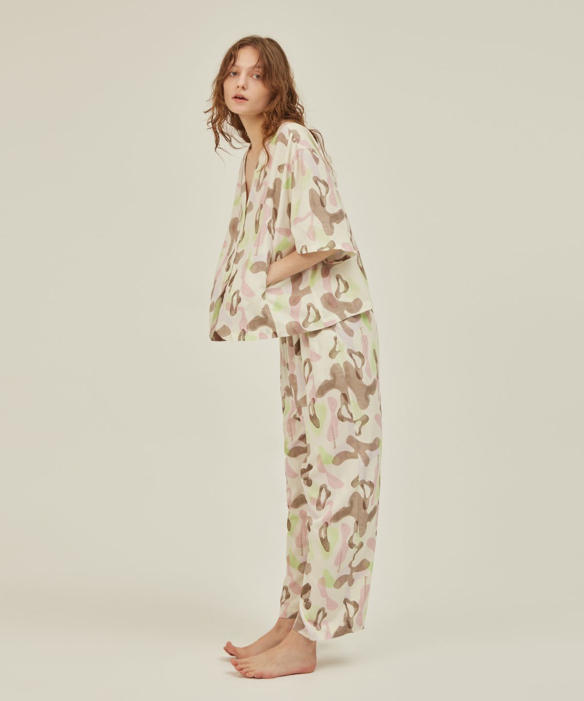 아템포(ATEMPO) COZY ROUND PAJAMA SET_arc beige