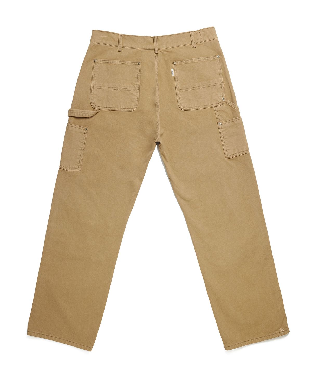 공백(GONGBAEK) Relaxed Dyeing Double Knee Cotton Pants_Vintage Beige