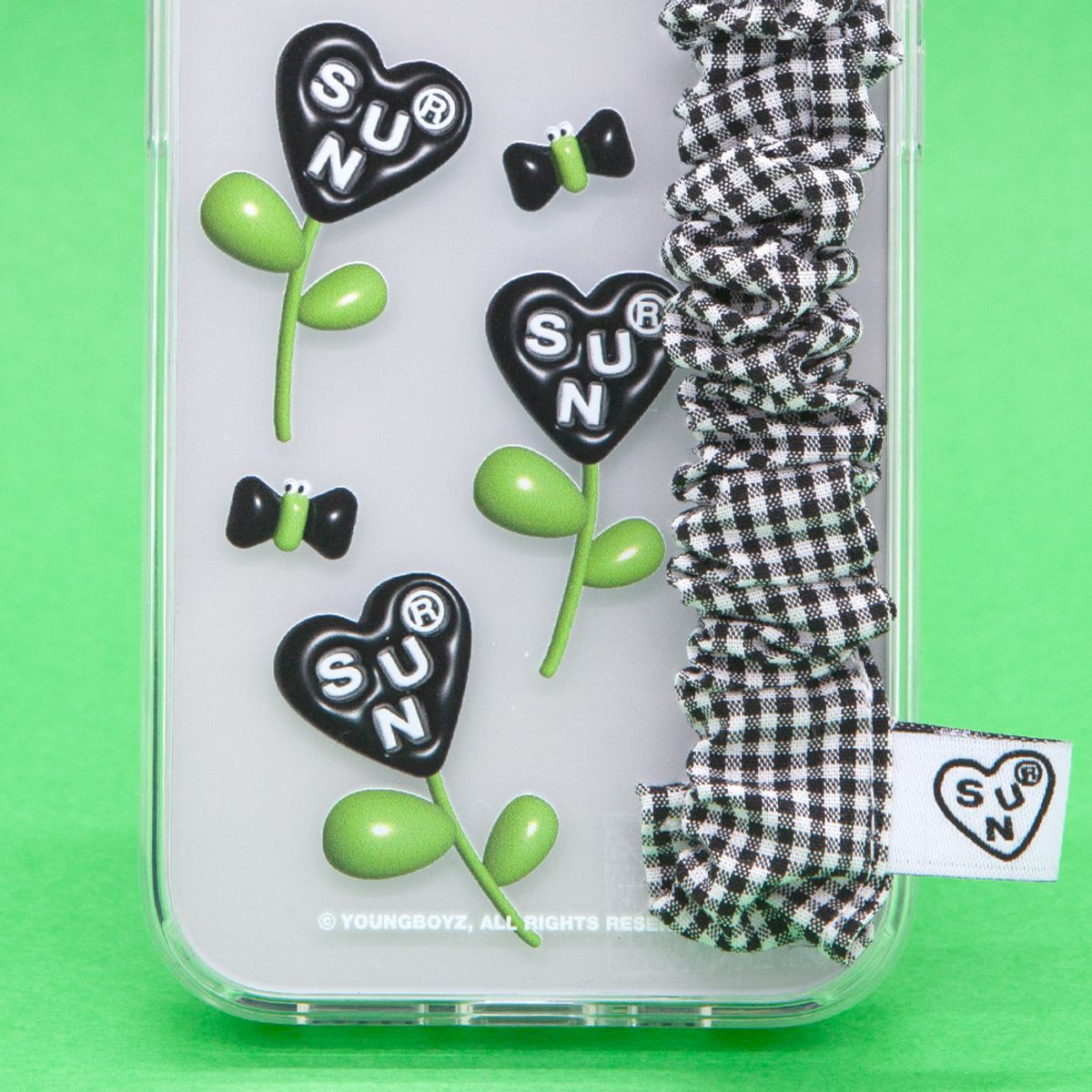 세컨드유니크네임(SECOND UNIQUE NAME) SUN CASE CHECK GOBULL BAND BLACK