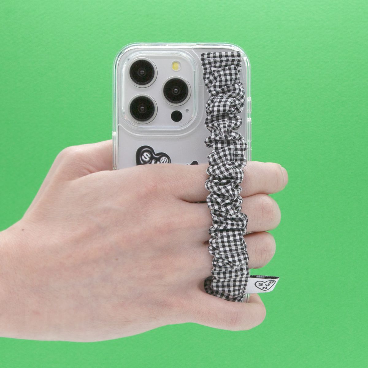 세컨드유니크네임(SECOND UNIQUE NAME) SUN CASE CHECK GOBULL BAND BLACK