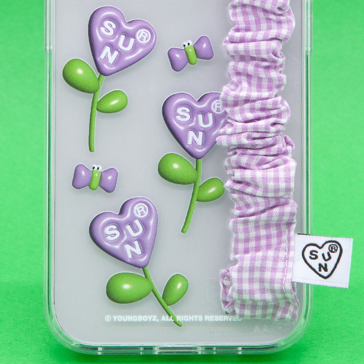 세컨드유니크네임(SECOND UNIQUE NAME) SUN CASE CHECK GOBULL BAND PURPLE