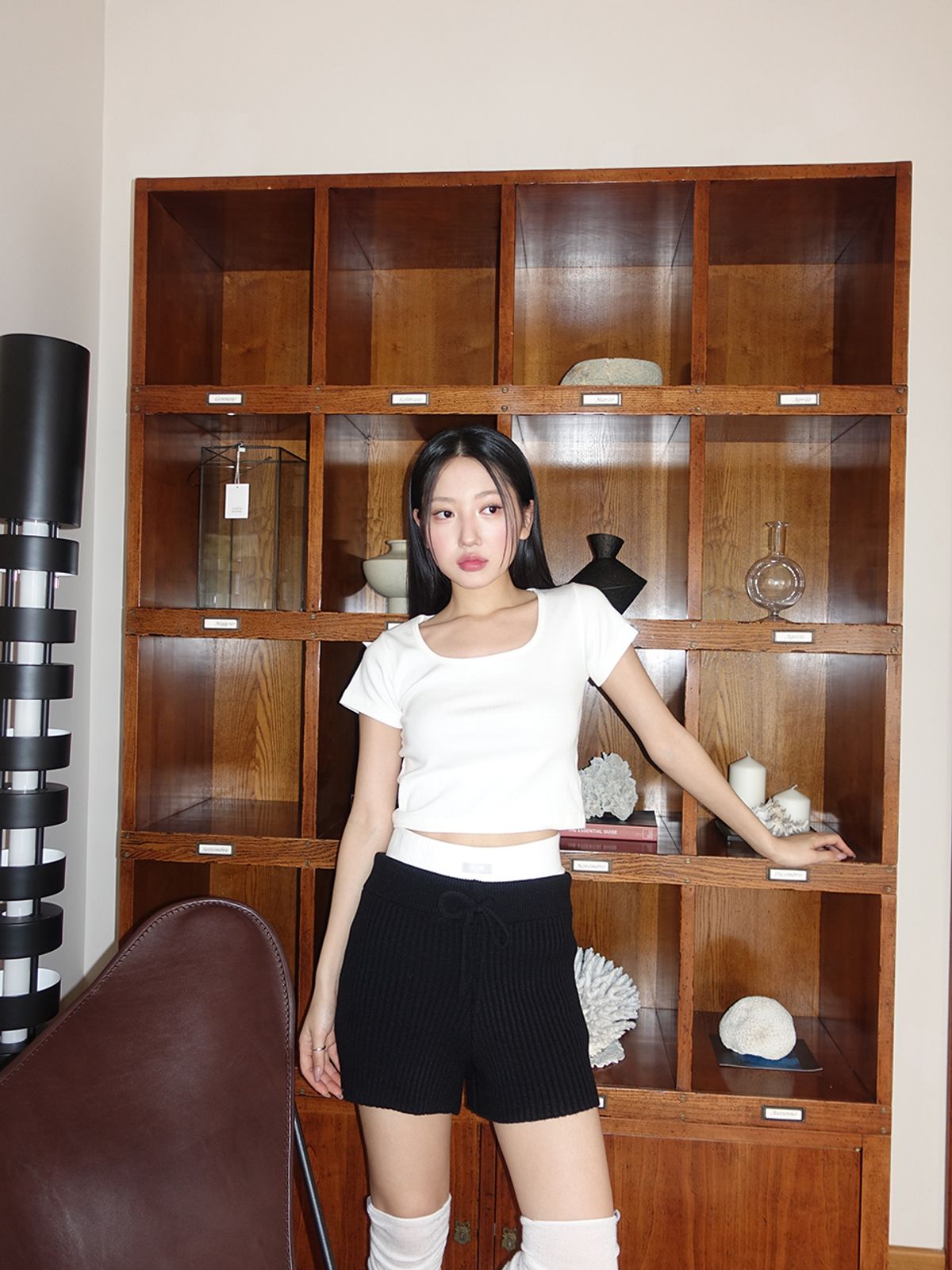 아수라(ASURA) BASIC KNIT SHORTS [BLACK]