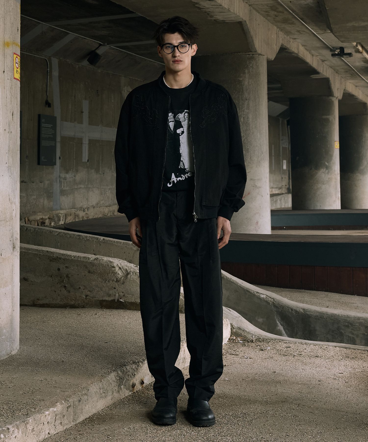 MUSINSA | SLOWACID Andre Kim X Slow Acid Photo Short-Sleeved