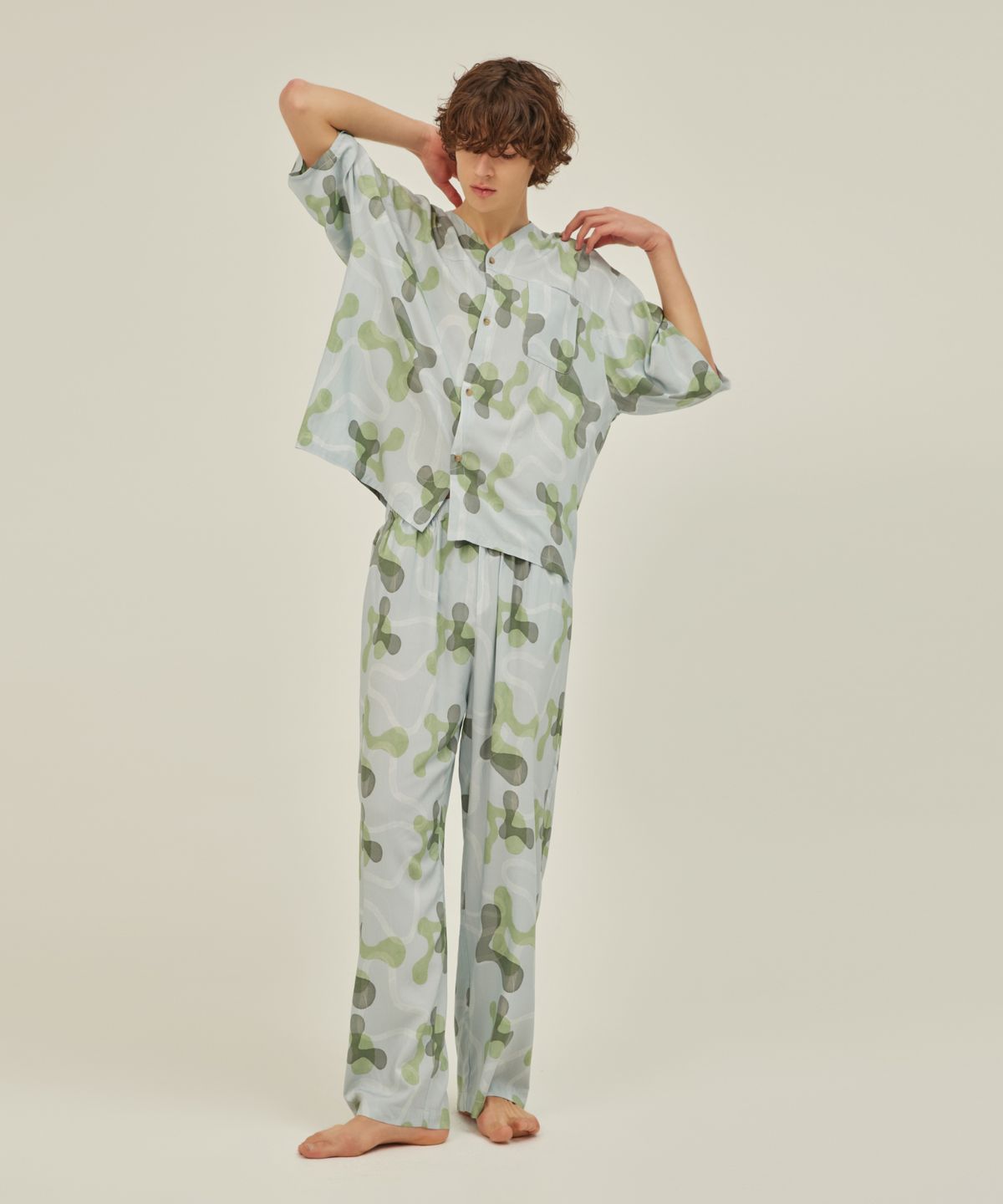 아템포(ATEMPO) COZY PAJAMA SET_arc blue