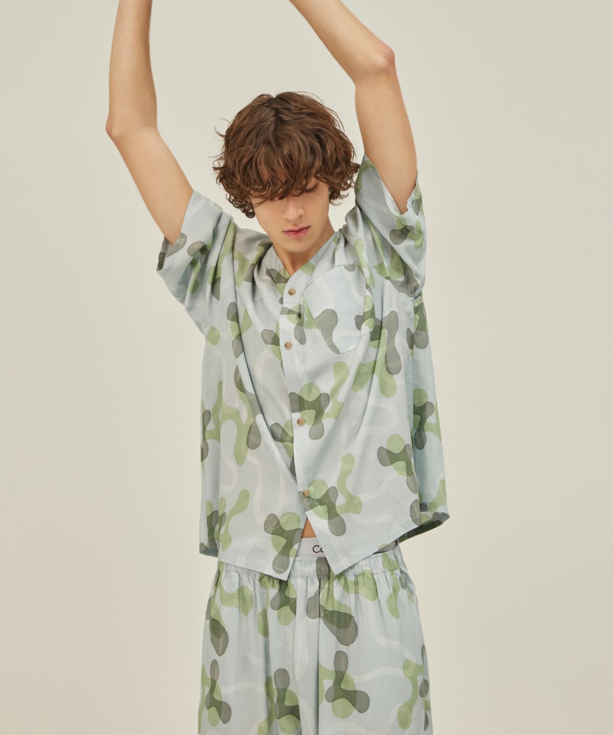 아템포(ATEMPO) COZY PAJAMA SET_arc blue