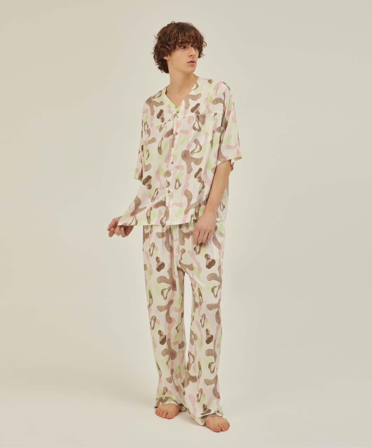 아템포(ATEMPO) COZY PAJAMA SET_arc beige