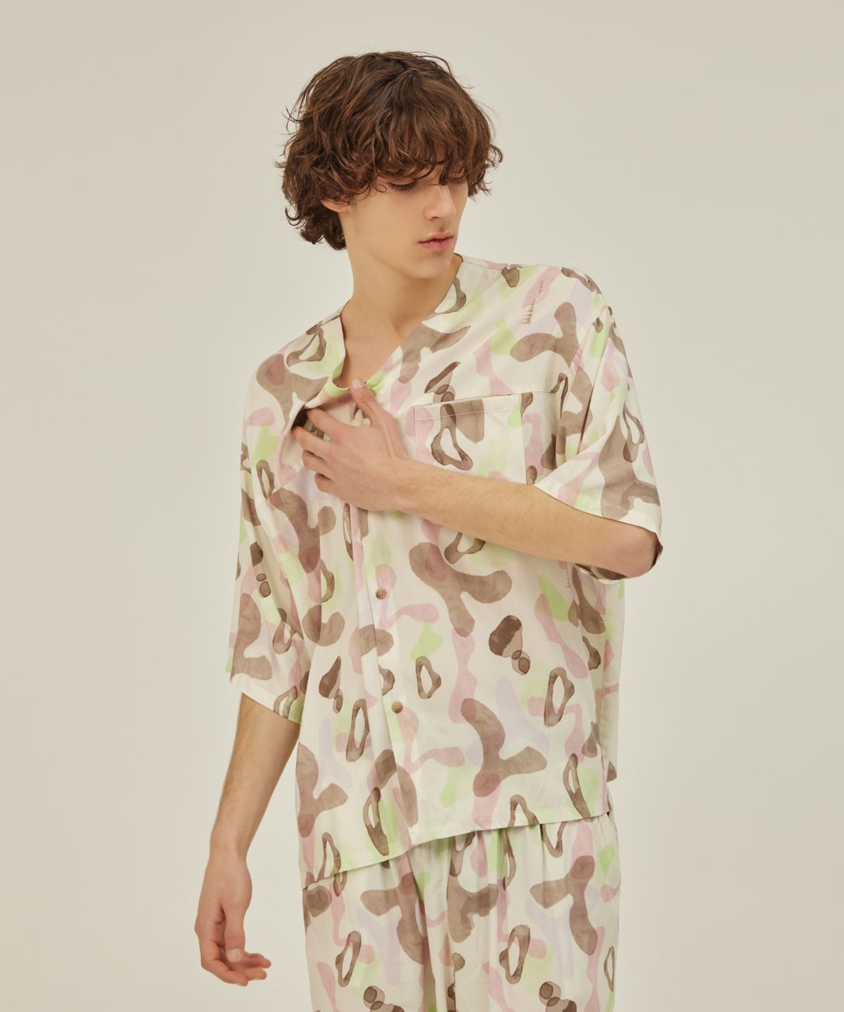 아템포(ATEMPO) COZY PAJAMA SET_arc beige