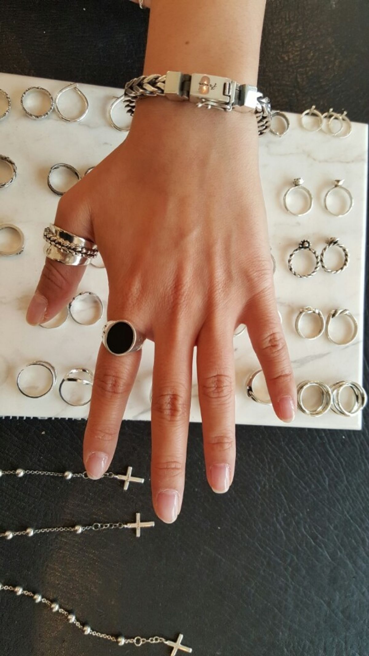 프리카 주얼리(FRICA JEWELRY) 컨텍트 링 3 (오닉스)