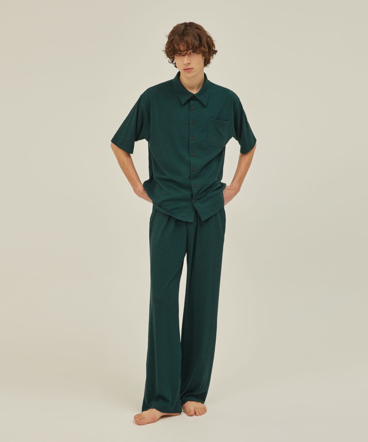 아템포(ATEMPO) FIRST PAJAMA SET_deep green (men)