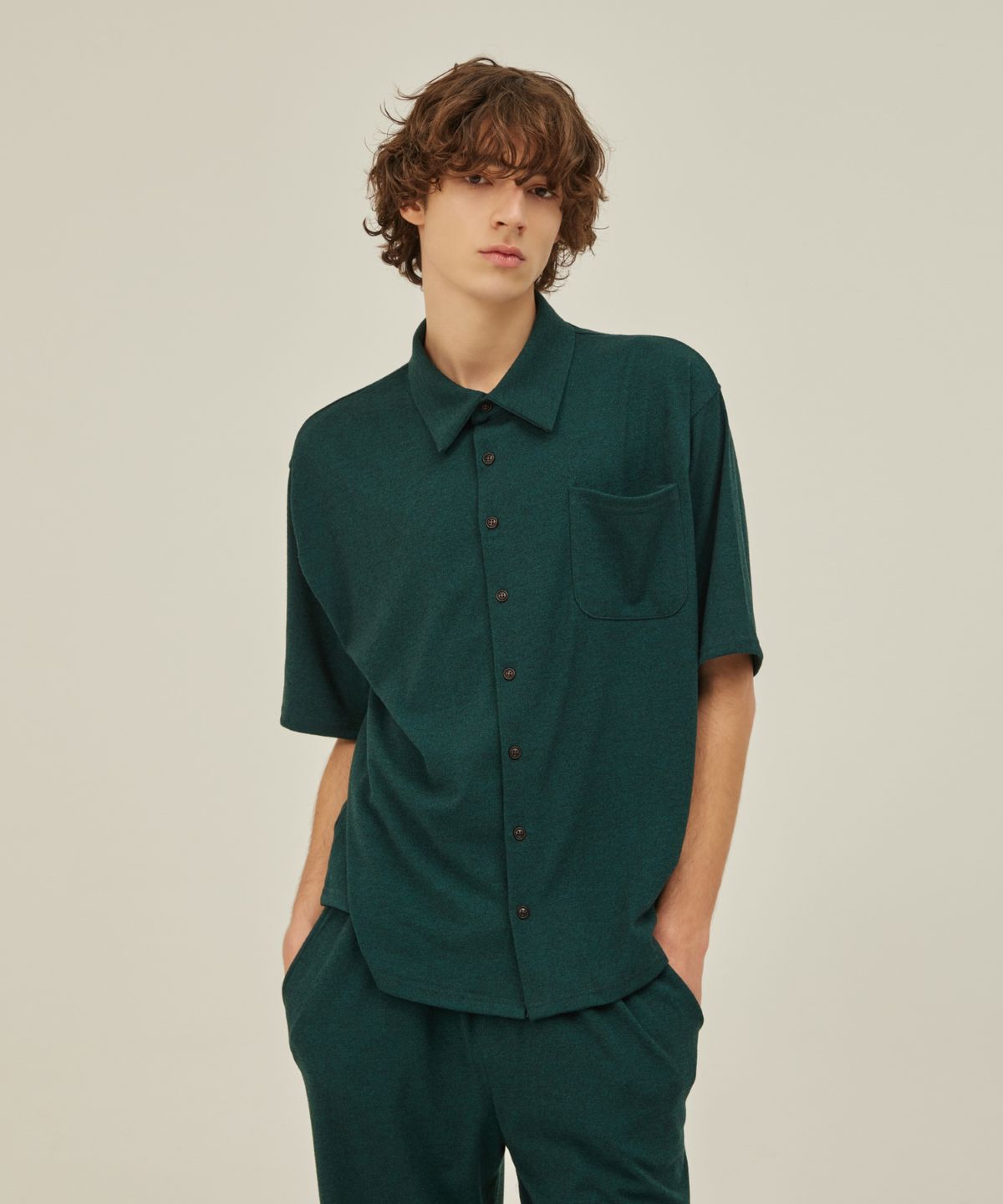 아템포(ATEMPO) FIRST PAJAMA SET_deep green (men)