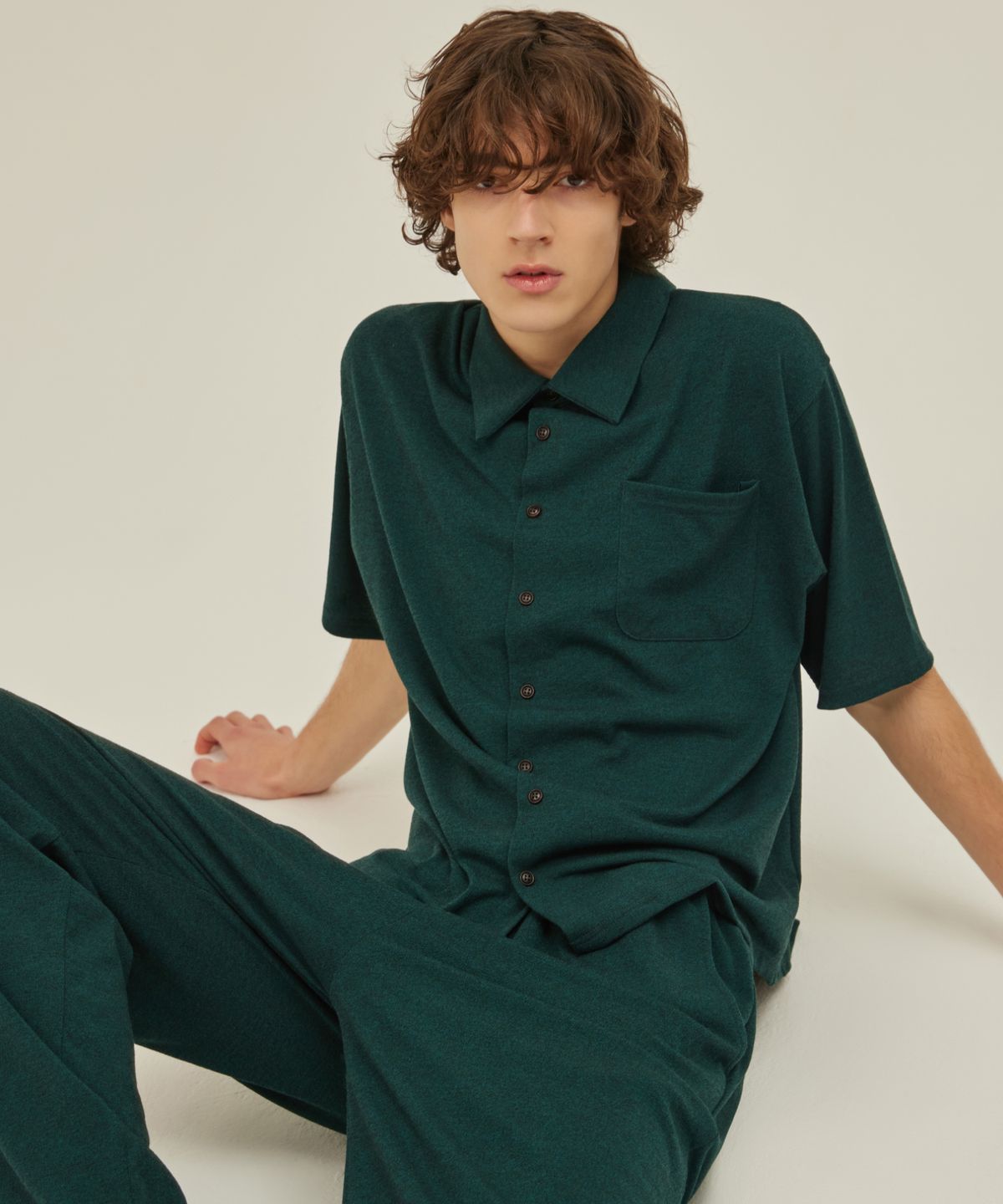 아템포(ATEMPO) FIRST PAJAMA SET_deep green (men)