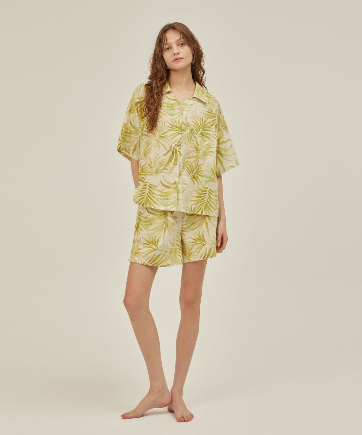 아템포(ATEMPO) BALI PAJAMA COUPLE SET_lime green
