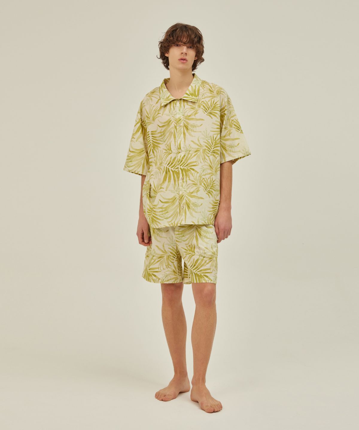 아템포(ATEMPO) BALI PAJAMA COUPLE SET_lime green