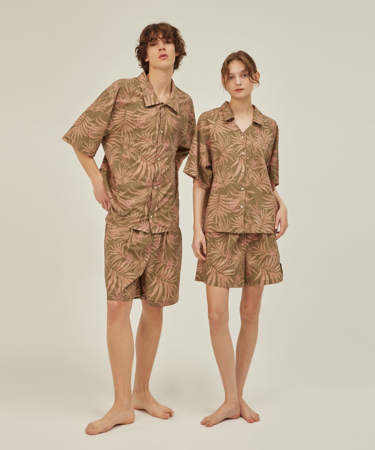 아템포(ATEMPO) BALI PAJAMA COUPLE SET_pink Sunset
