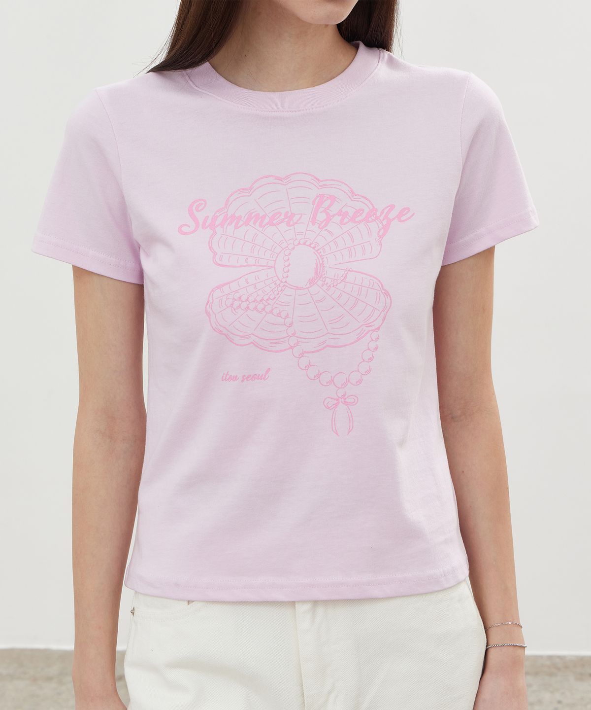 아이토브 서울(ITOV SEOUL) Pearl oystor T-shirt ver.2 PK