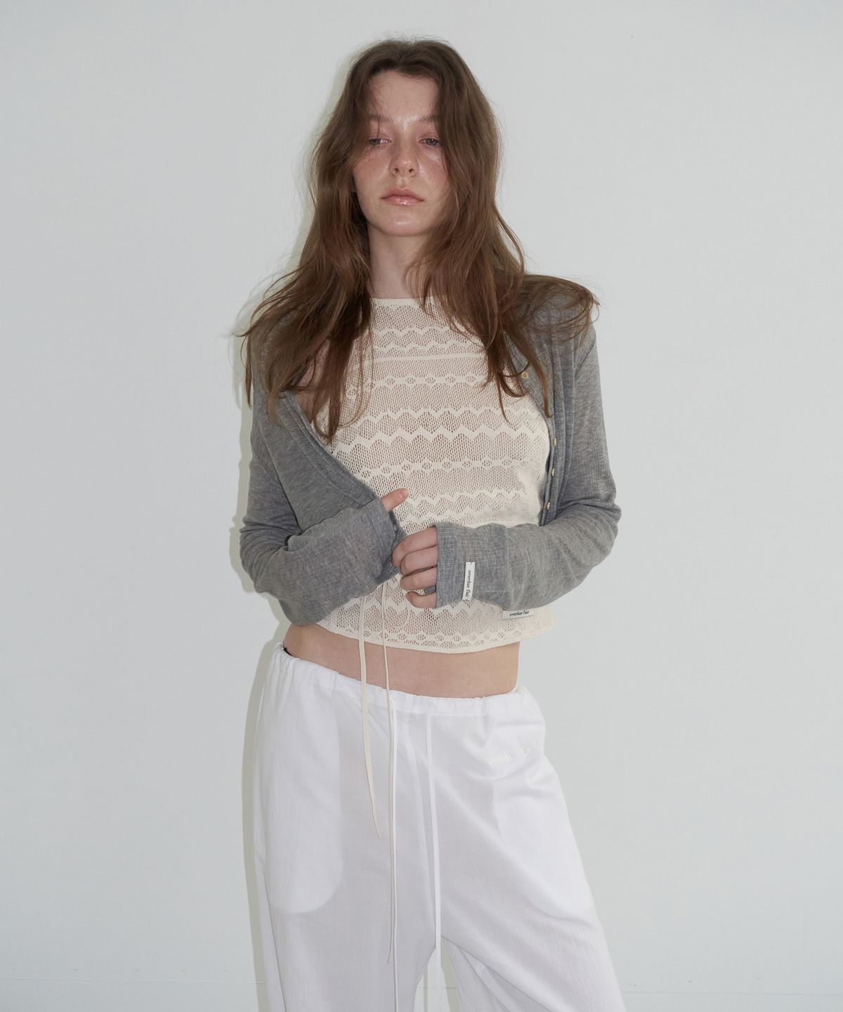 오버듀플레어(OVERDUEFLAIR) COTTON SHEER PANTS_WHITE