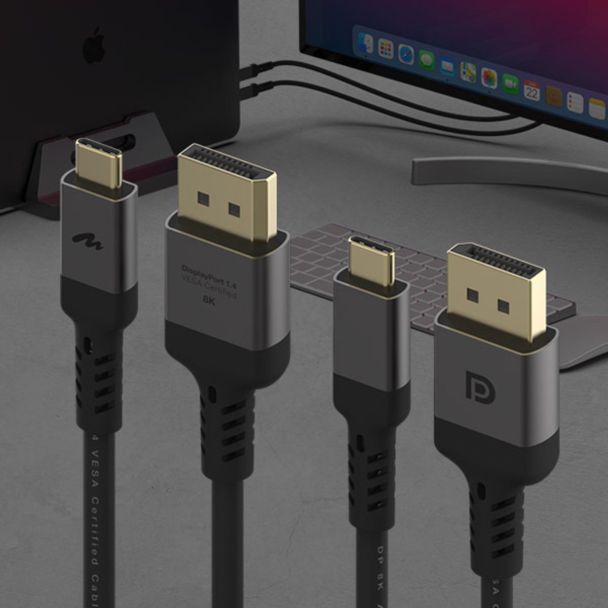 아트뮤(ARTMU) VESA 인증 C타입 to DP 1.4 8K DisplayPort 케이블