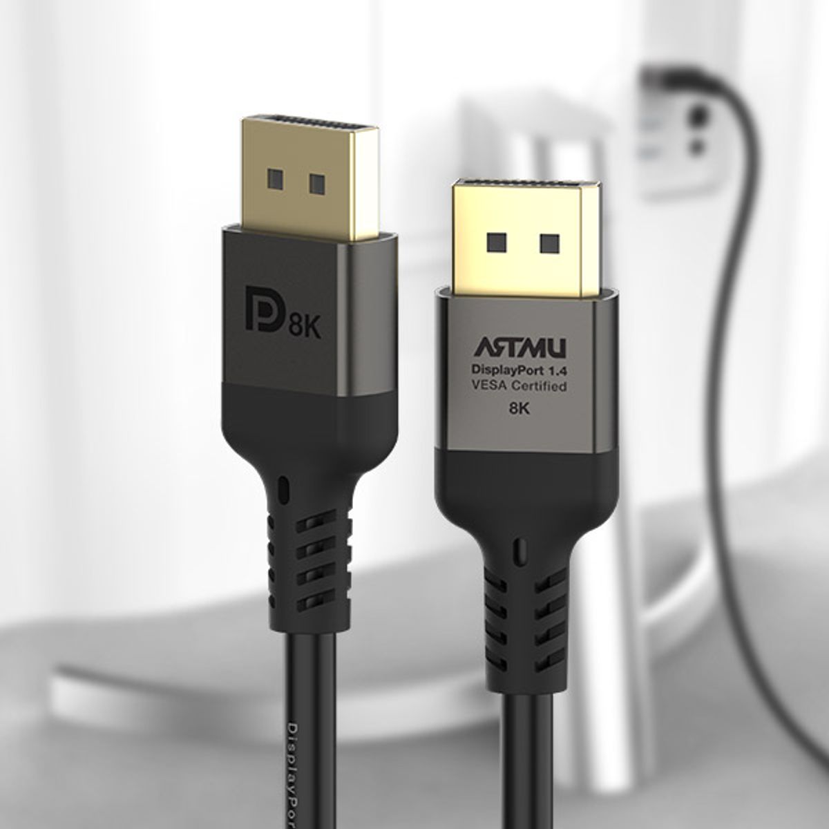 아트뮤(ARTMU) VESA 인증 DP to DP 1.4 8K DisplayPort 케이블 메탈