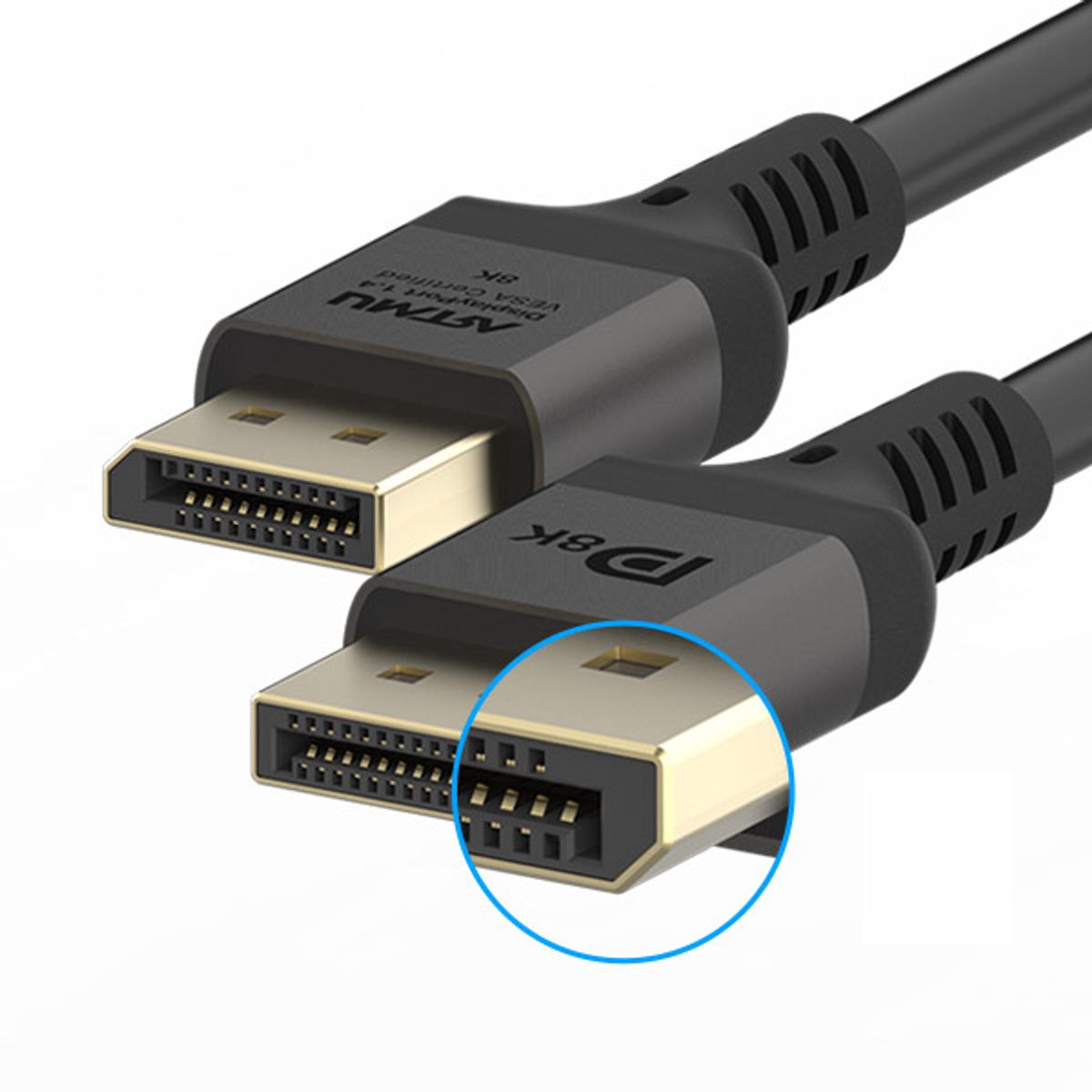 아트뮤(ARTMU) VESA 인증 DP to DP 1.4 8K DisplayPort 케이블 메탈