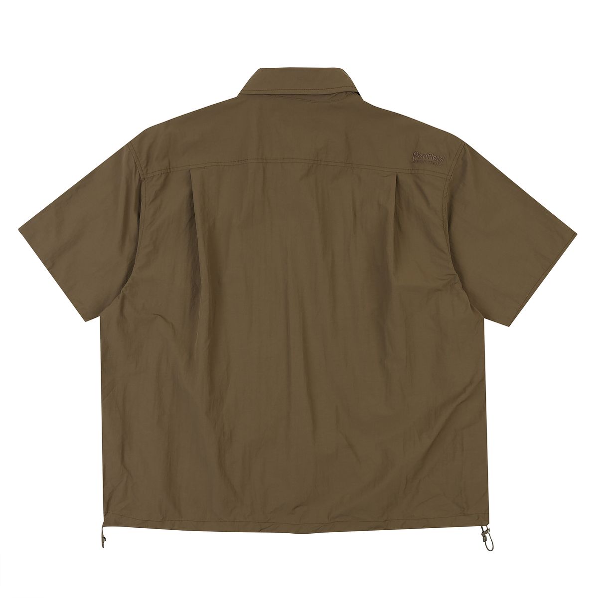 펜필드(PENFIELD) MULTI POCKET PACKABLE HALF SHIRTS BROWN_FQ2WR40U