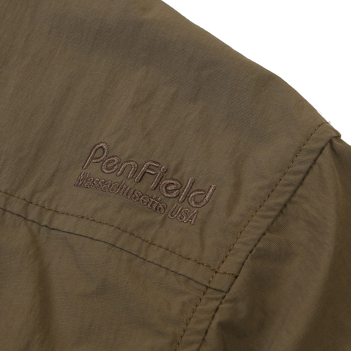 펜필드(PENFIELD) MULTI POCKET PACKABLE HALF SHIRTS BROWN_FQ2WR40U