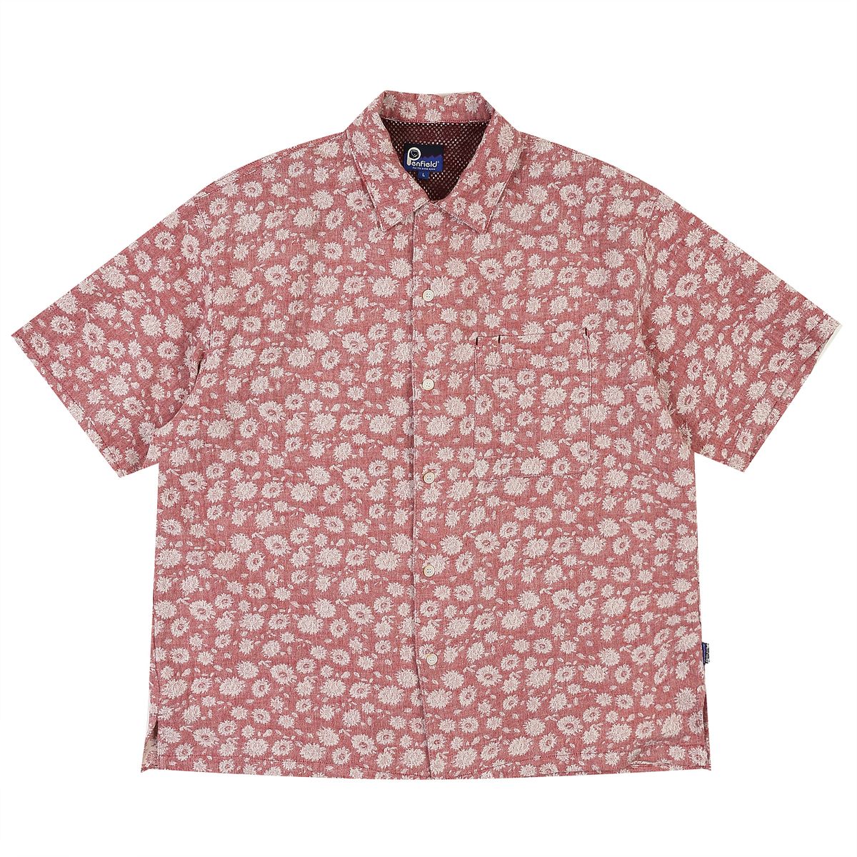 펜필드(PENFIELD) FLOWER JACQUARD HALF SHIRTS PINK_FQ2WR18U