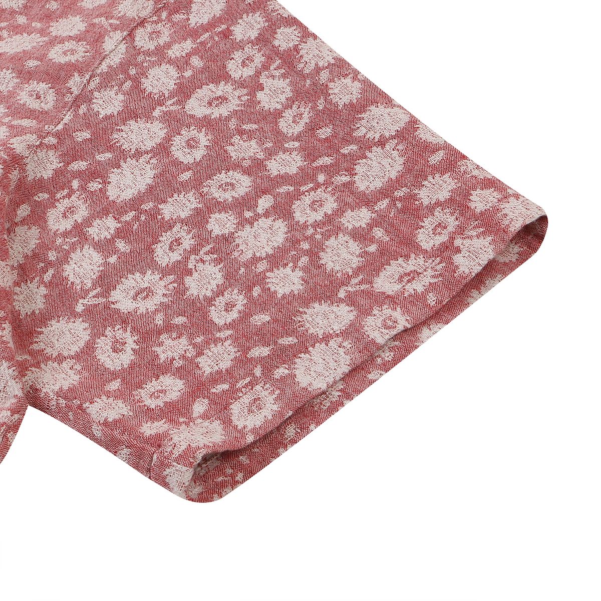 펜필드(PENFIELD) FLOWER JACQUARD HALF SHIRTS PINK_FQ2WR18U