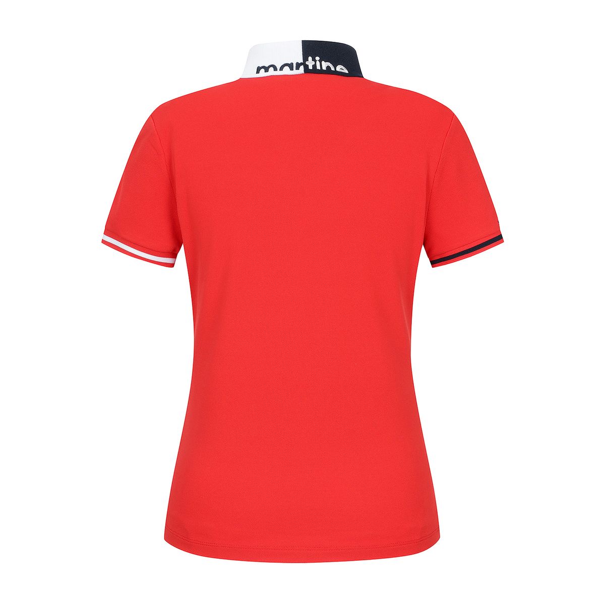 마틴골프(MARTINE GOLF) Half&Half Collar Polo Shirts_Red