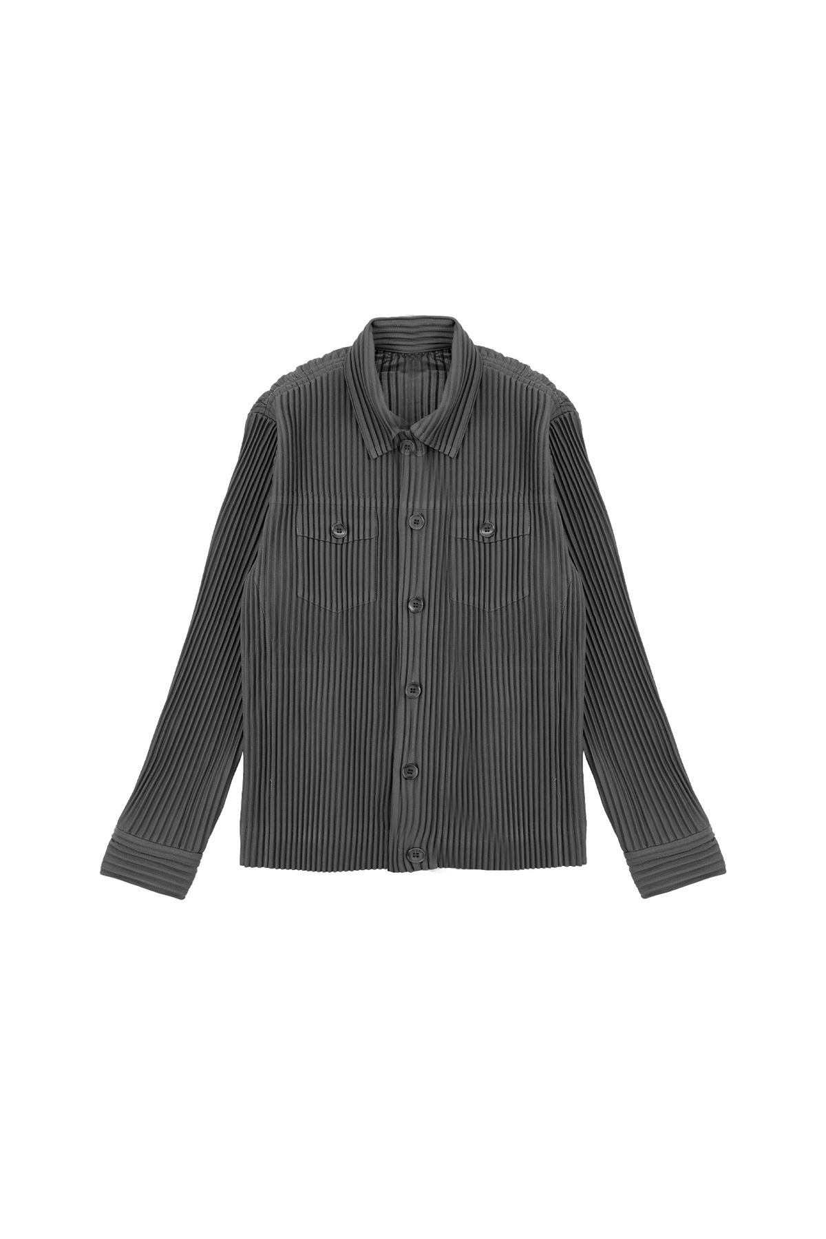 와이오와이(YOYOYOY) 아웃포켓 카라 플리츠 자켓_2colors