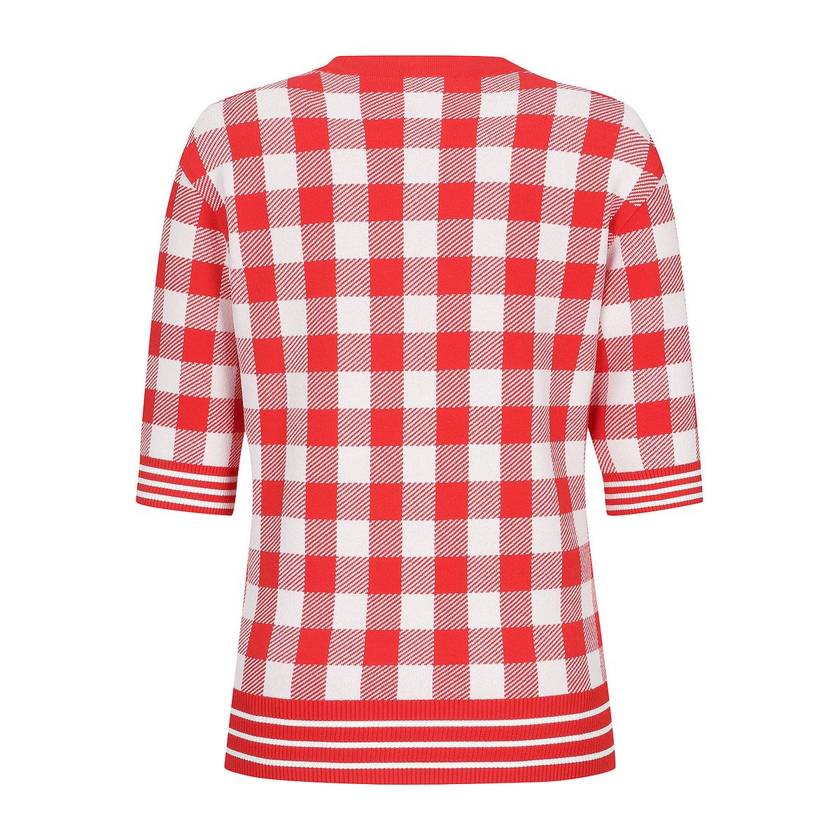 마틴골프(MARTINE GOLF) Check Jacquard Knit_Red