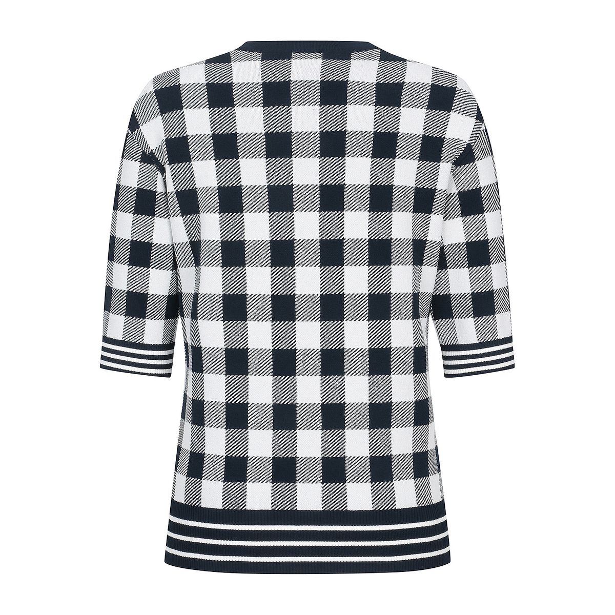 마틴골프(MARTINE GOLF) Check Jacquard Knit_Navy