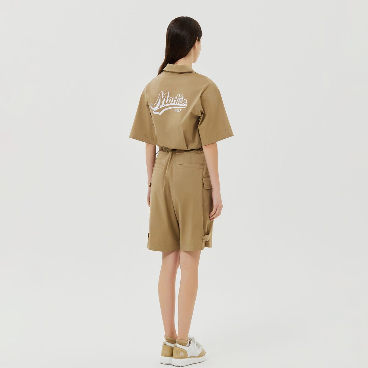 마틴골프(MARTINE GOLF) Back Martine Logo Jumpsuit_Beige
