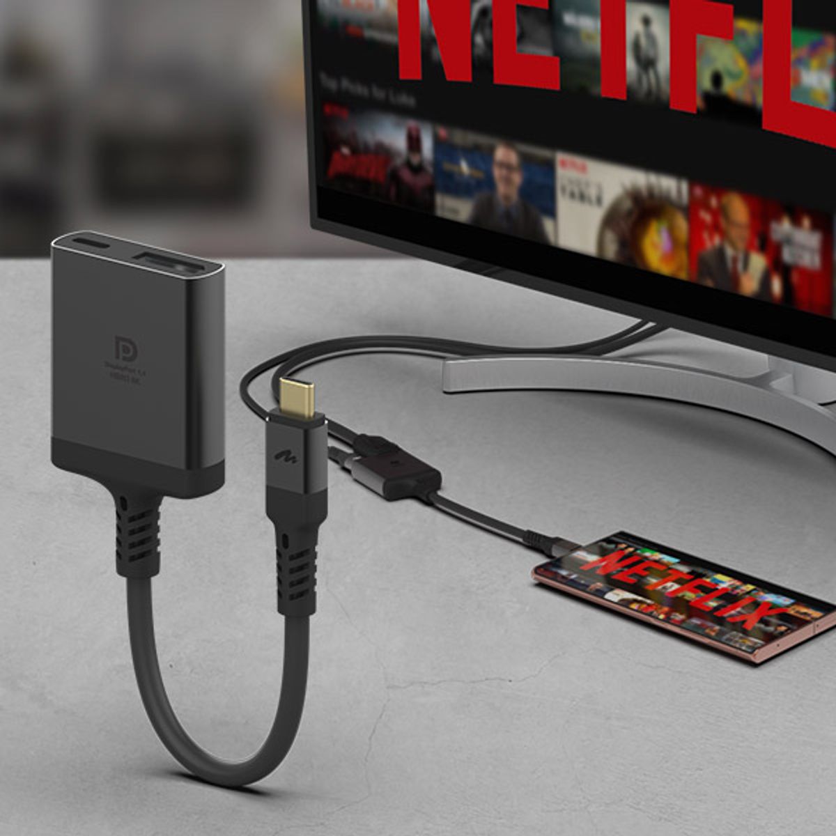 아트뮤(ARTMU) C타입 to DP 1.4 8K DisplayPort PD충전 어댑터 케이블