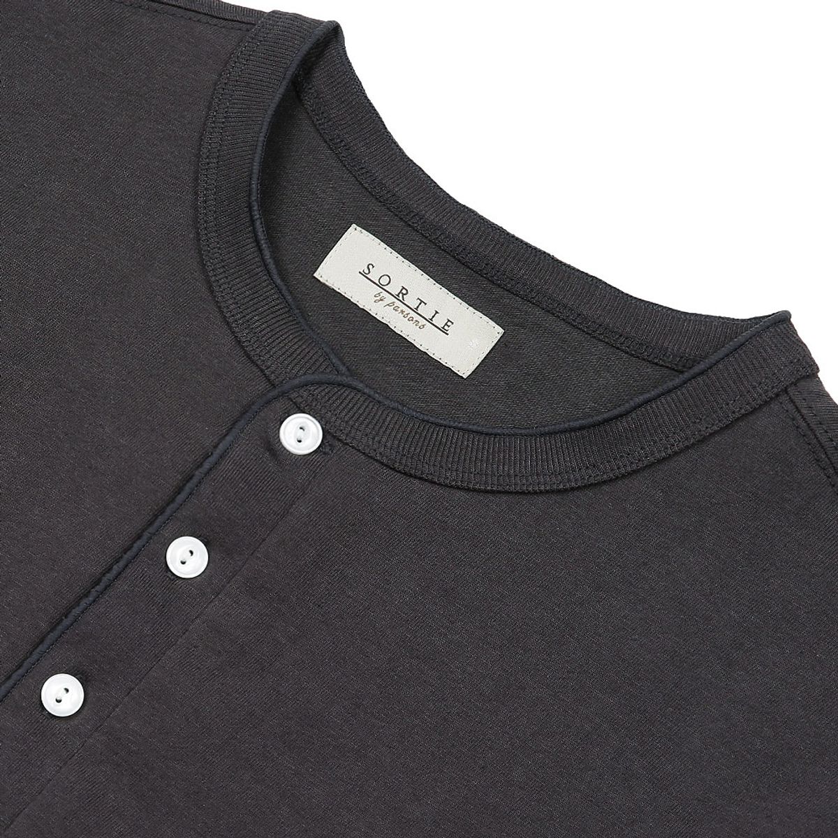 솔티(SORTIE) Utility Henly neck T-Shirts (Charcoal)