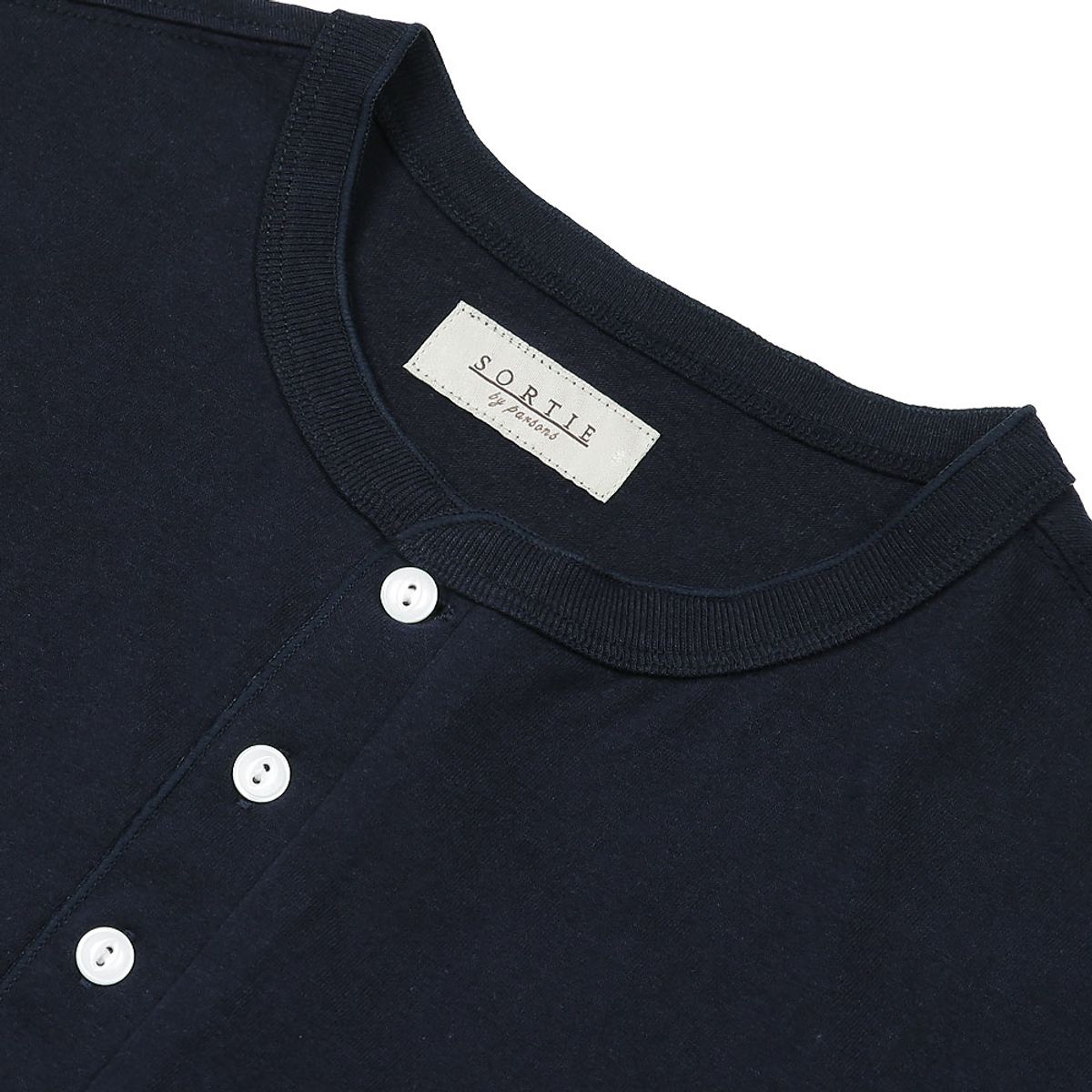 솔티(SORTIE) Utility Henly neck T-Shirts (Navy)
