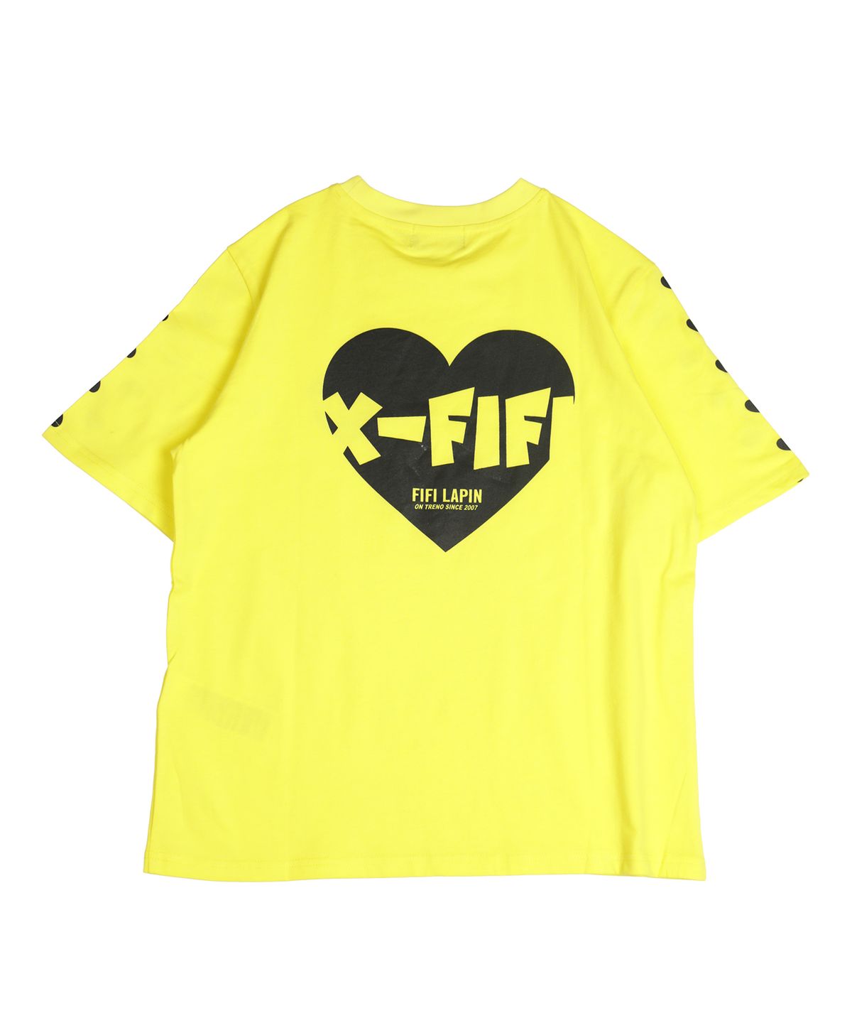 피피라핀(FIFI LAPIN) FIFI 하트 그래픽 반팔 티셔츠/FM8WTS13F YELLOW