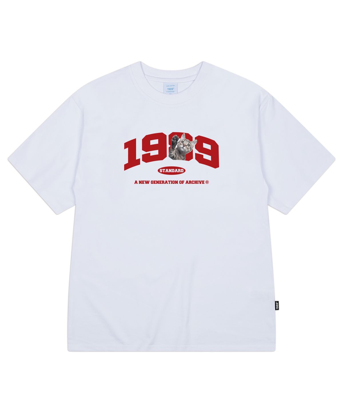 1989스탠다드(1989STANDARD) CAT 1989 쿨 코튼 오버핏 반팔(SISSTD-0069)