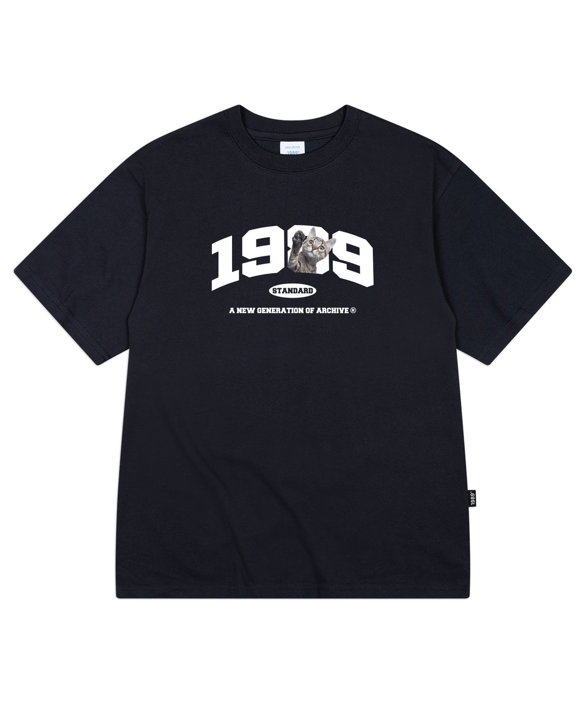1989스탠다드(1989STANDARD) CAT 1989 쿨 코튼 오버핏 반팔(SISSTD-0069)