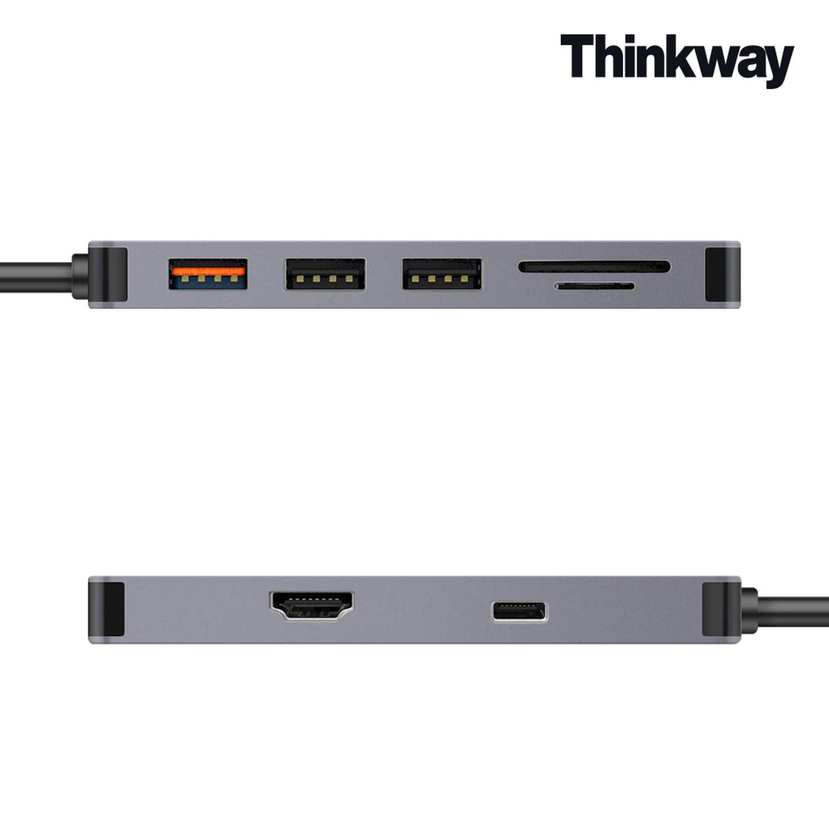 씽크웨이(THINKWAY) Core D34 7in1 HDMI 멀티포트 허브