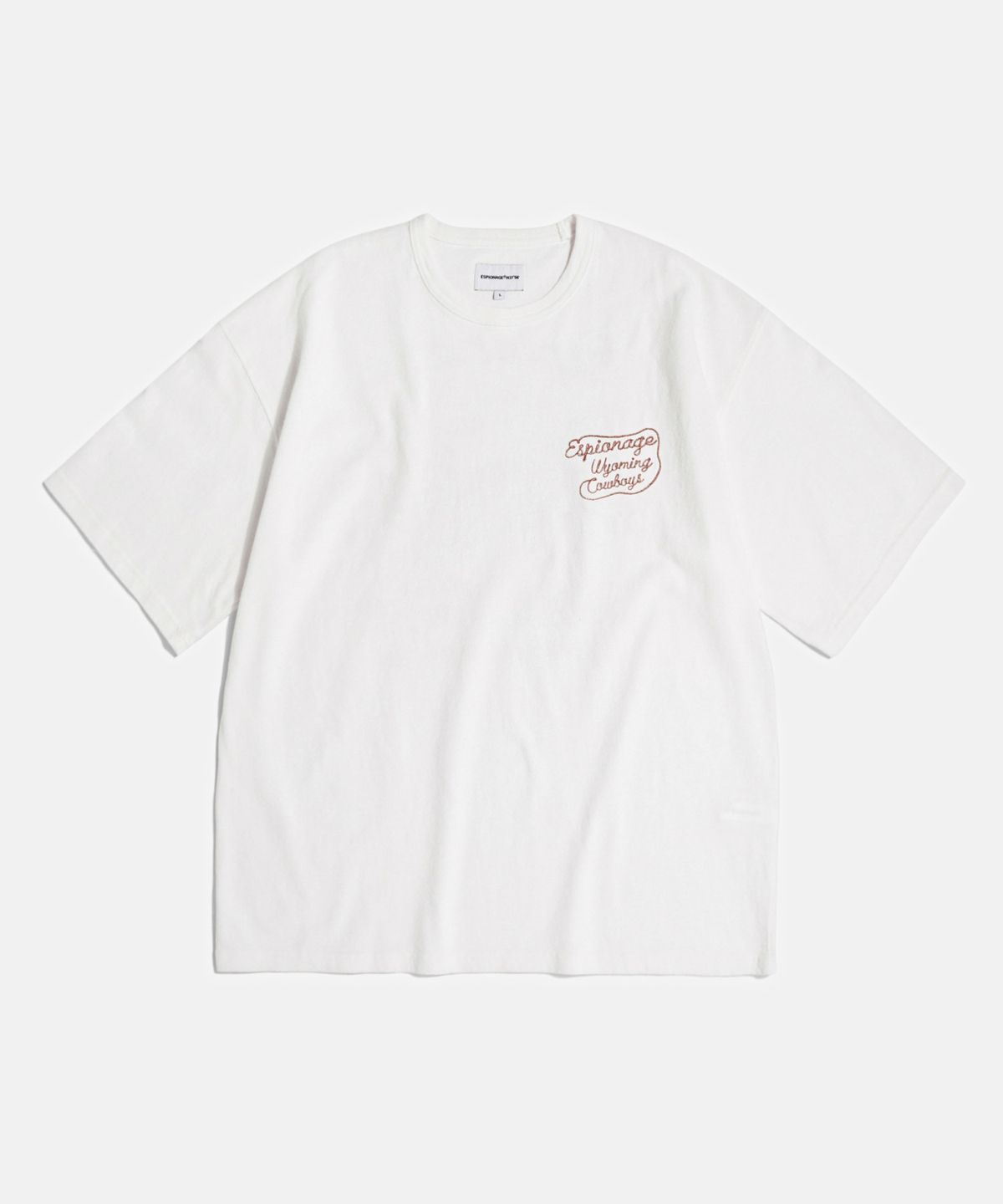 에스피오나지(ESPIONAGE) Wyoming Cowboys Heavyweight Tee Off White