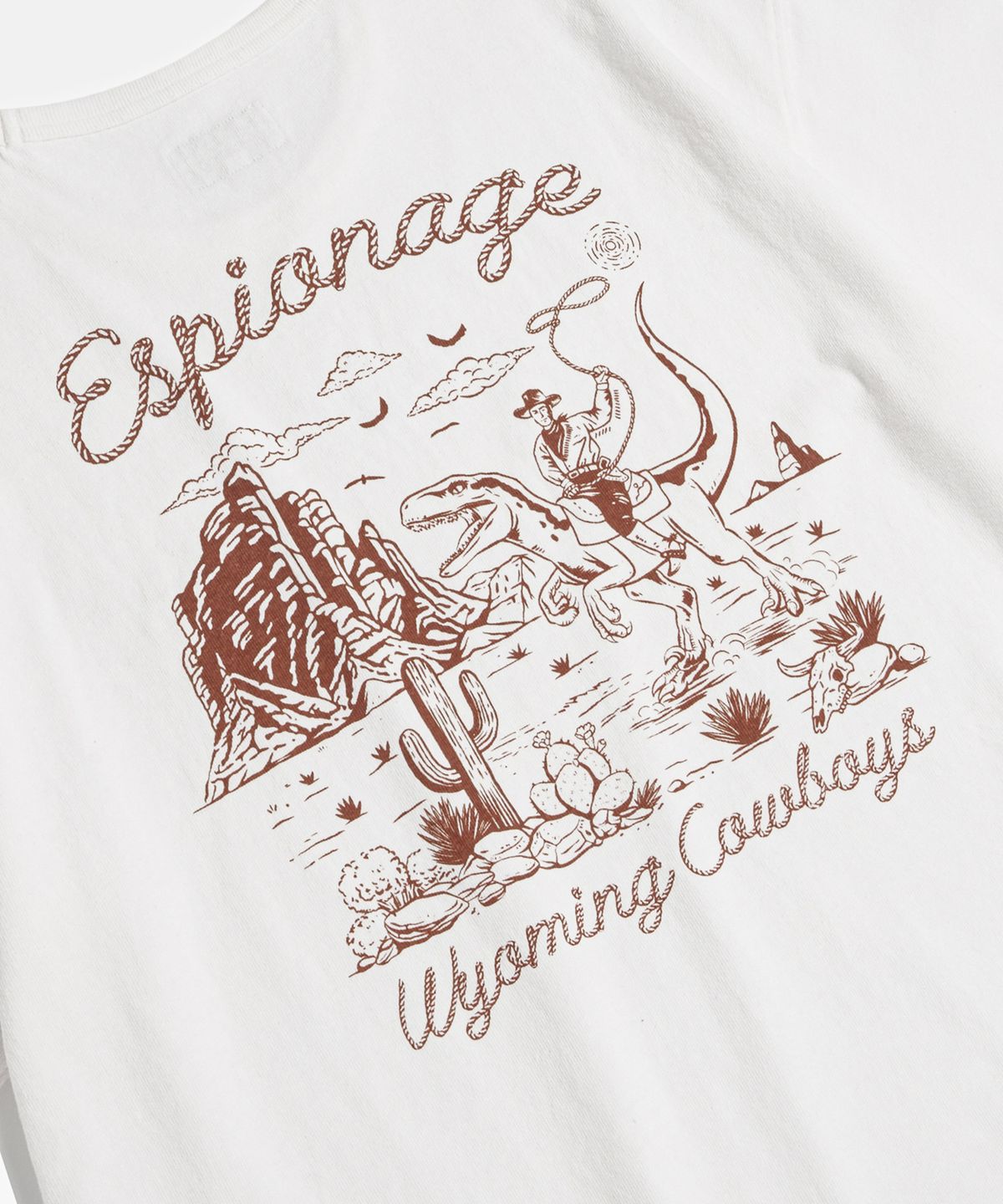 에스피오나지(ESPIONAGE) Wyoming Cowboys Heavyweight Tee Off White