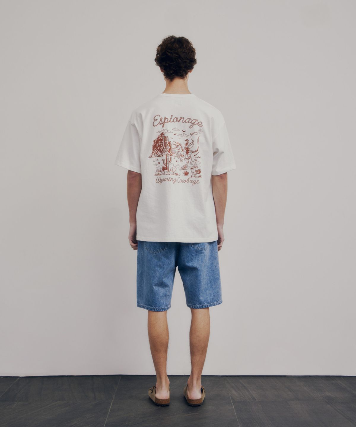 에스피오나지(ESPIONAGE) Wyoming Cowboys Heavyweight Tee Off White