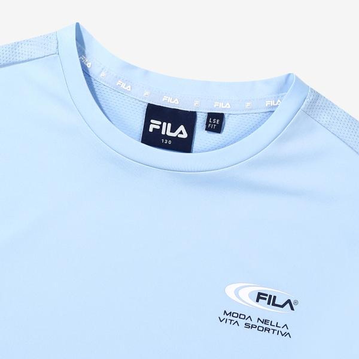 휠라 키즈(FILA KIDS) 퍼포먼스 매쉬 티셔츠(FK2RSG2502MSBU)