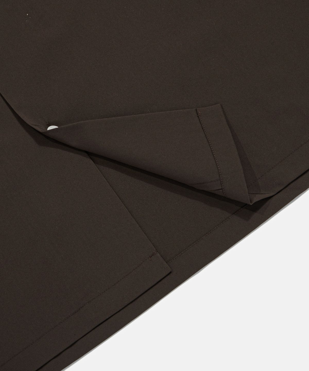에스피오나지(ESPIONAGE) Script Logo Open Collar S/S Shirt Brown