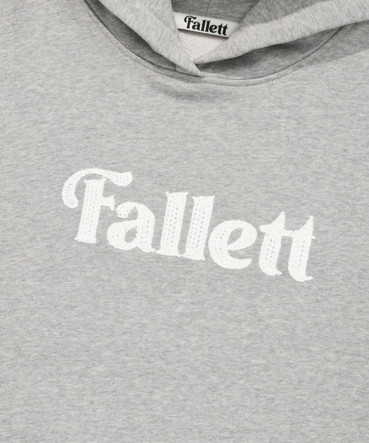 팔렛(FALLETT) 스토리 로고 후드 라이트 그레이